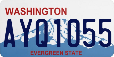 WA license plate AYQ1055