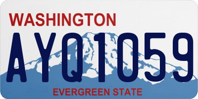 WA license plate AYQ1059