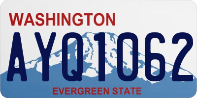 WA license plate AYQ1062
