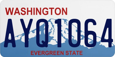 WA license plate AYQ1064