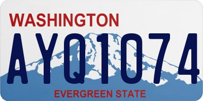 WA license plate AYQ1074