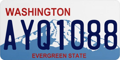 WA license plate AYQ1088