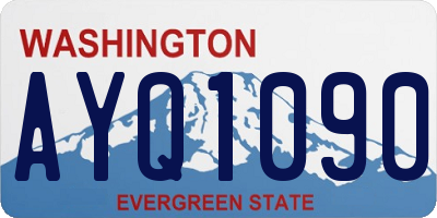 WA license plate AYQ1090