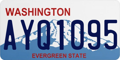 WA license plate AYQ1095