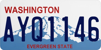 WA license plate AYQ1146