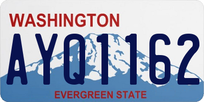 WA license plate AYQ1162
