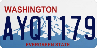WA license plate AYQ1179