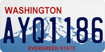 WA license plate AYQ1186