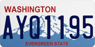 WA license plate AYQ1195