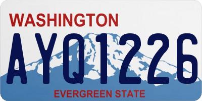 WA license plate AYQ1226