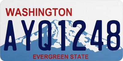 WA license plate AYQ1248