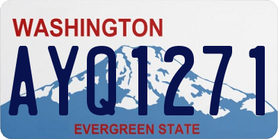 WA license plate AYQ1271