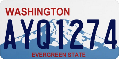 WA license plate AYQ1274