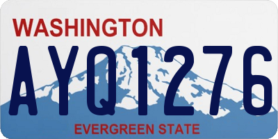 WA license plate AYQ1276