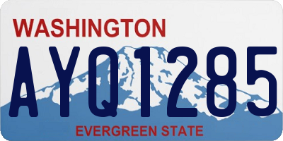 WA license plate AYQ1285