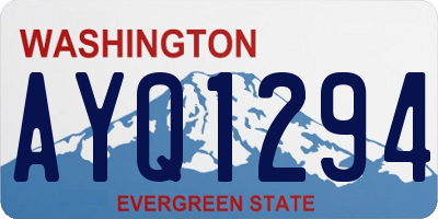 WA license plate AYQ1294