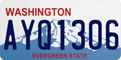 WA license plate AYQ1306