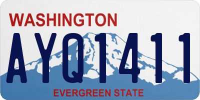 WA license plate AYQ1411