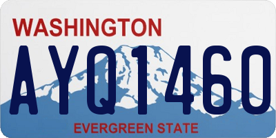 WA license plate AYQ1460