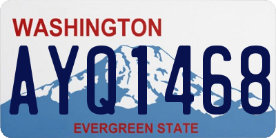 WA license plate AYQ1468