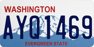 WA license plate AYQ1469