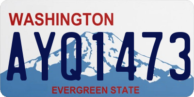 WA license plate AYQ1473