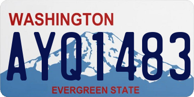 WA license plate AYQ1483