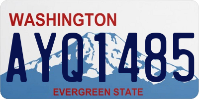 WA license plate AYQ1485
