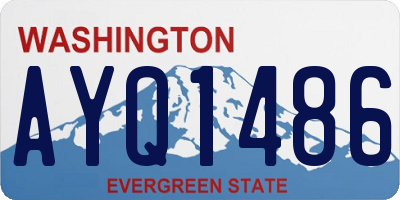 WA license plate AYQ1486