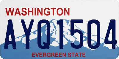 WA license plate AYQ1504