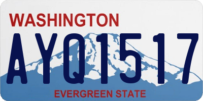 WA license plate AYQ1517