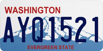 WA license plate AYQ1521