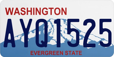 WA license plate AYQ1525
