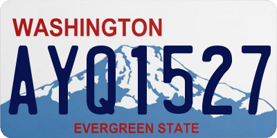 WA license plate AYQ1527