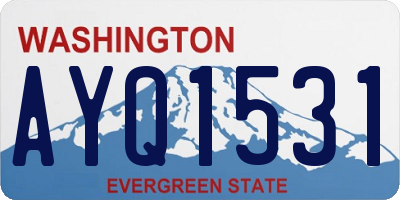 WA license plate AYQ1531