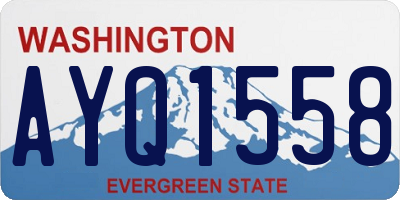 WA license plate AYQ1558