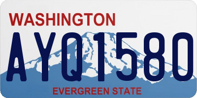 WA license plate AYQ1580