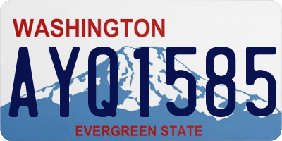 WA license plate AYQ1585