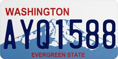 WA license plate AYQ1588