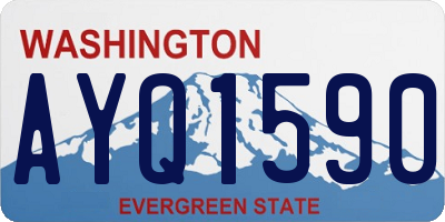 WA license plate AYQ1590