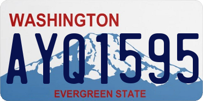 WA license plate AYQ1595