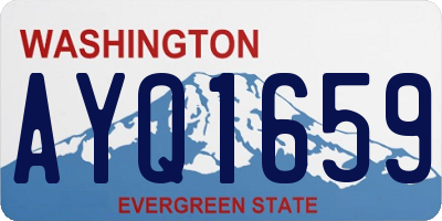 WA license plate AYQ1659