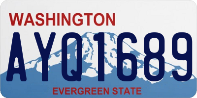 WA license plate AYQ1689