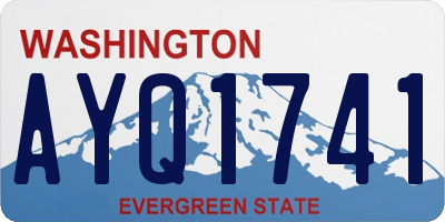 WA license plate AYQ1741