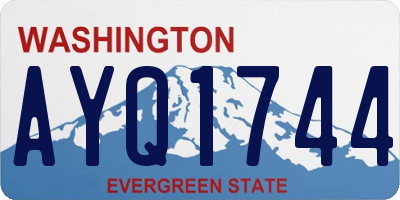 WA license plate AYQ1744