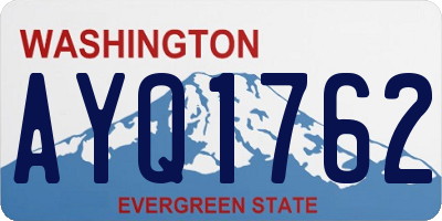 WA license plate AYQ1762
