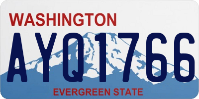 WA license plate AYQ1766