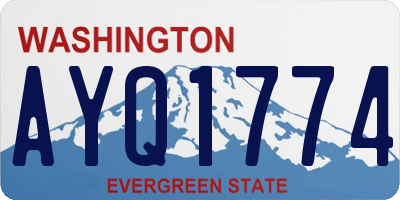 WA license plate AYQ1774