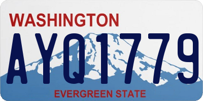 WA license plate AYQ1779
