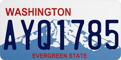 WA license plate AYQ1785